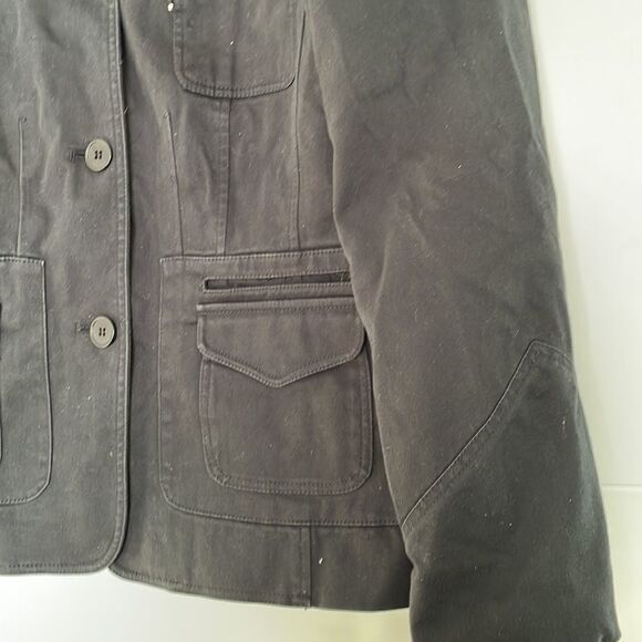 Steilmann Black Fitted Blazer 100% Polyester Size 6 - Picture 7 of 12